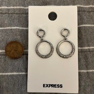 Silver tone NWT Express earings